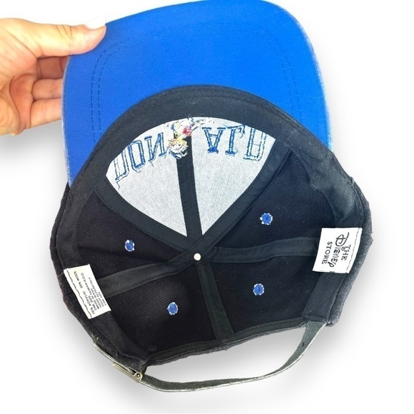 Vintage 90’s Disney Rare Donald Duck Snapback Color Block Cap Hat Wool leather   - Picture 7 of 8